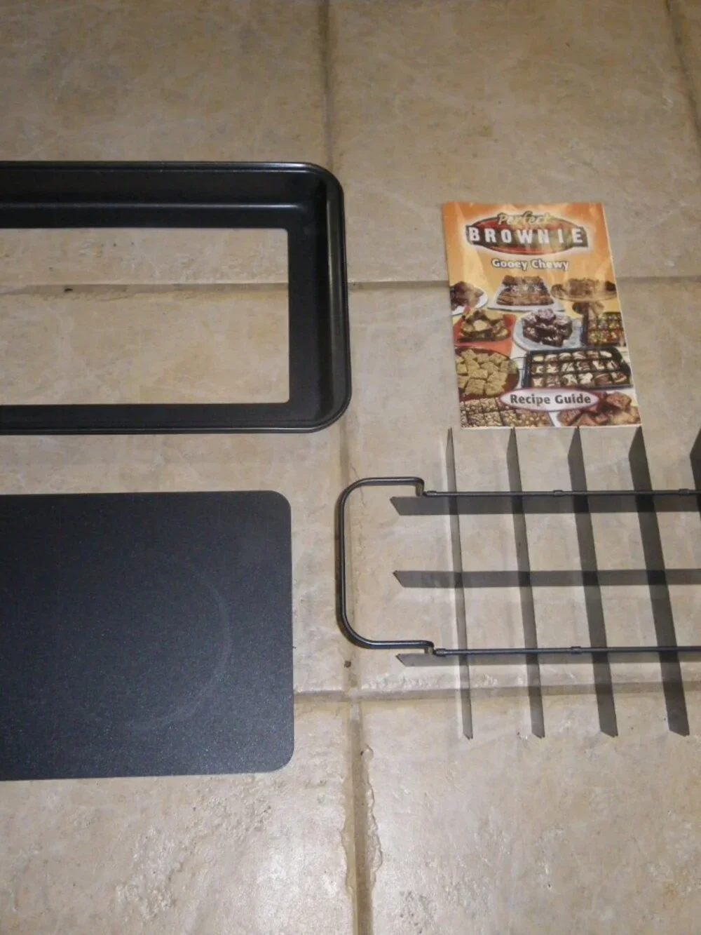 Perfect Brownie Non-Stick Pan Set 3 pc. +Recipe Booklet Makes 28 Brownies!